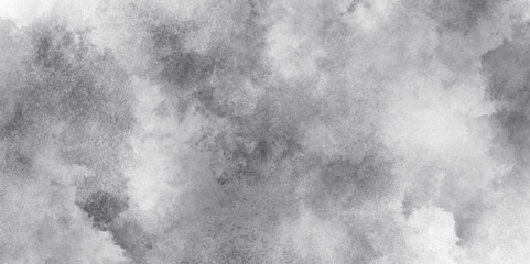 black cloud textured and sky white clouds background with blurred and grunge stains, Abstract old grunge dark gray smoke cloud texture, Grainy and grunge white powder explosion on black background.
