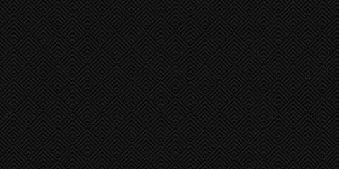 Vector Overlapping dark black overlap line web Pattern Minimal diamond geometric digital wave backdrop abstract wave square background. 