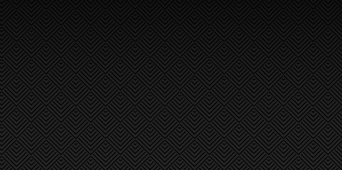 Vector Overlapping dark black overlap line web Pattern Minimal diamond geometric digital wave backdrop abstract wave square background. 