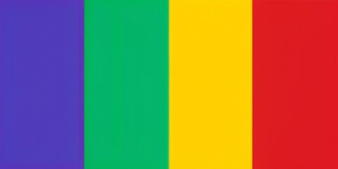 Fototapeta premium Vibrant, high-contrast solid color backgrounds in bold hues of blue, red, yellow, green, and purple, ideal for