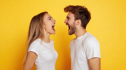 Fototapeta premium Young Couple Arguing