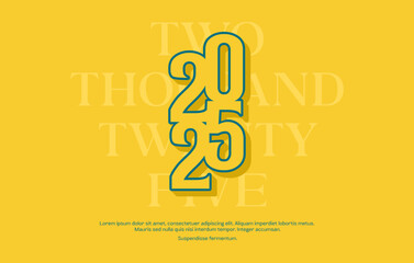 2025 logo creative design concept