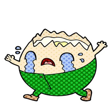 humpty dumpty cartoon egg man crying