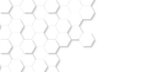 Vector abstract 3d white hexagon realistic mesh cell honeycomb texture. geometric white grid emboss hexagonal background. luxury emboss honeycomb white pattern.	
