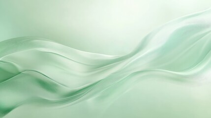 Obraz premium Beautiful light green background with soft gradients and smooth texture, providing a serene and natural feel for design work
