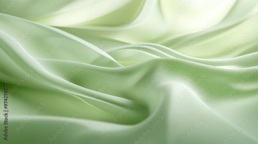 Poster elegant light green background with smooth surface and soft shadows, perfect for creating a vibrant 