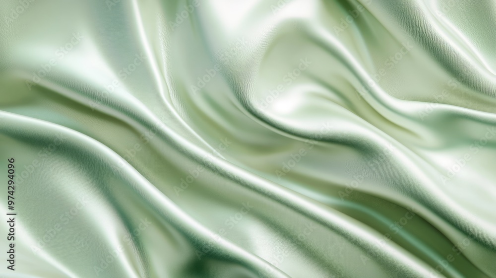 Poster elegant light green background with smooth surface and soft shadows, perfect for creating a vibrant 