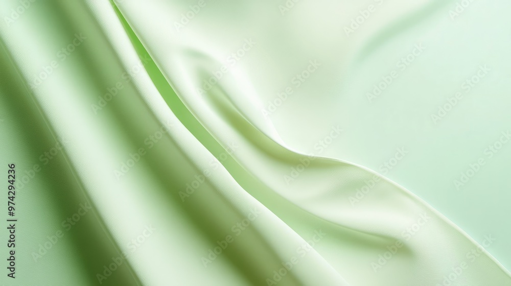 Poster light green background with delicate gradients and smooth textures, providing a clean and fresh look