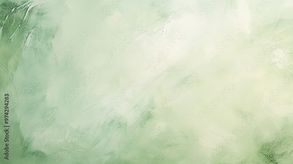 Poster soft light green background with gentle shadows and subtle textures, offering a calming and elegant 