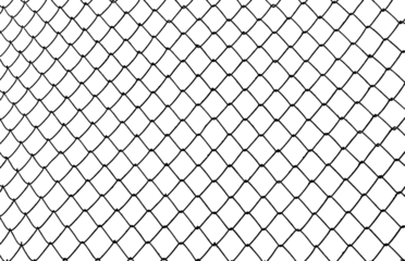 The texture of the metal mesh on a white background. Torn steel, metal mesh with holes