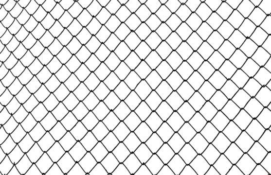 The texture of the metal mesh on a white background. Torn steel, metal mesh with holes