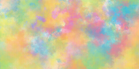 Old watercolor paper background with watercolor splashes, Multi colored pastel background of watercolor, pastel watercolor summer delicate paint of various colors and watercolor stains.