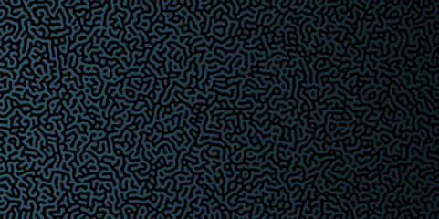 Abstract Reaction-diffusion or Turing pattern natural texture in coral blue gradient colour scheme. Linear design with biological shapes. Organic lines in memphis. abstract turing organic wallpaper.	
