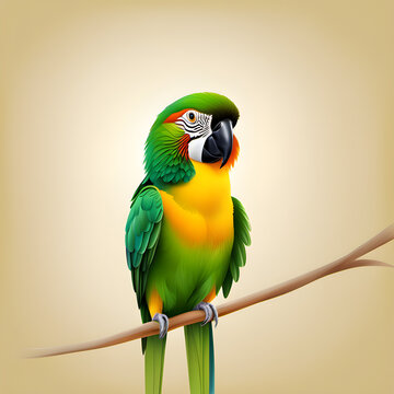 parrot vector illustration isolated