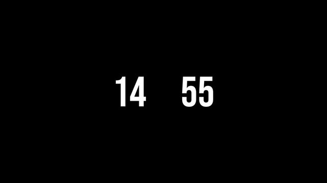 15 minute countdown timer animation hd	

