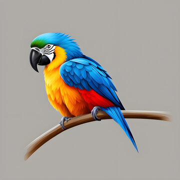 parrot vector illustration isolated