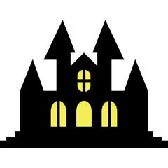 Halloween Castle Silhouette