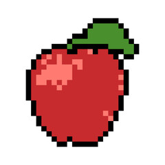 Obraz premium Apple Fruit Pixel Art