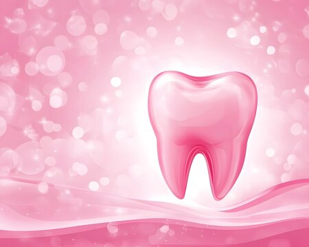 pink dental background - Powered by Adobe