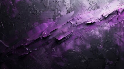 Fototapeta premium Abstract purple and black textured background.