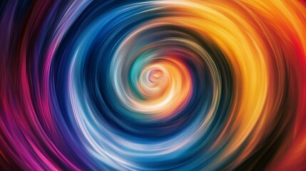 Colorful Abstract Swirl with Vibrant Tones