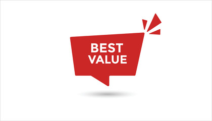 Best value button web banner templates. Vector Illustration 
