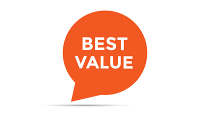 Best value button web banner templates. Vector Illustration 
