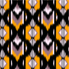 pattern with ikat digital print design.