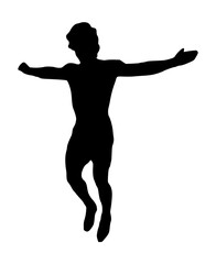 Person Falling Silhouette
