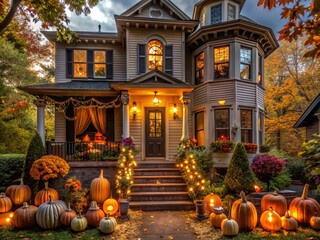 • Halloween exterior decoration inspiration for a creepy home