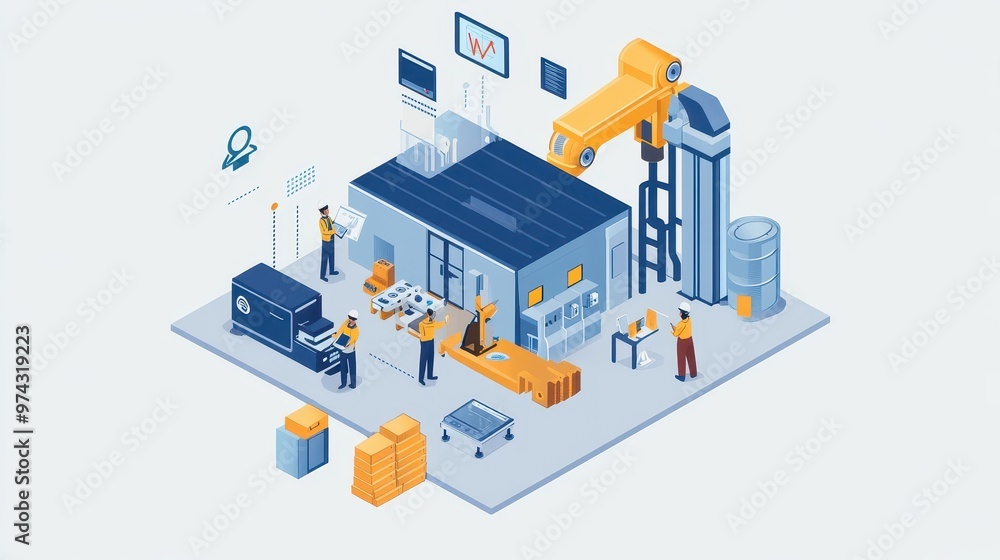 Poster automated smart factory: optimizing industrial efficiency