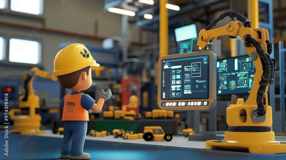 Poster industrial robotics and automation technology