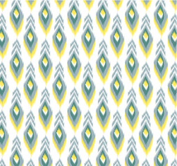 seamless pattern ikat digital print shirt design.