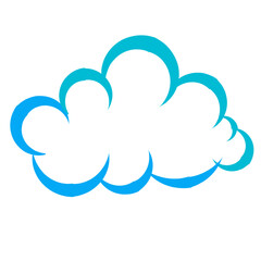 cloud icon vector simple design illustration, weather symbol 