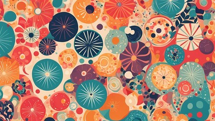Colorful seamless pattern background design