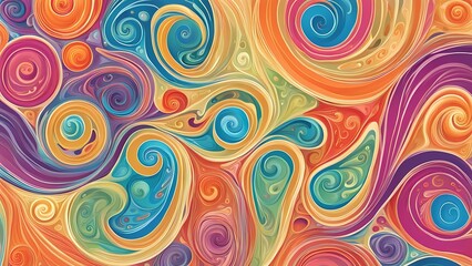 Fototapeta premium Colorful seamless pattern background design