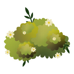 cute grass illustration transparent background