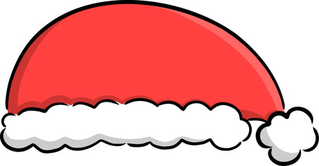 Santa claus hat cartoon, Christmas cartoon, Christmas santa claus illustration