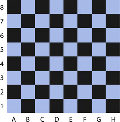 Empty Chess Board icon. Checkers black and white chess board