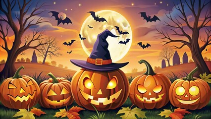 Halloween clipart illustrations spooky designs digital graphics vector