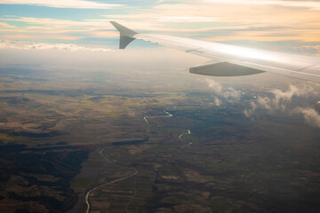 Obraz premium Dublin, Ireland - Flying over the city