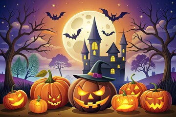 halloween design elements for illustration