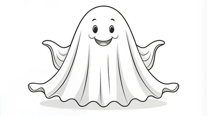 Halloween ghost coloring pages transparent mist