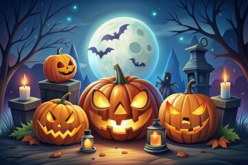 halloween illustrations set illustrations free download