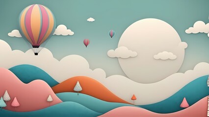 Illustration of season vintage floral background