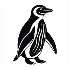 Penguin silhouette vector