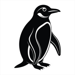 Penguin silhouette vector