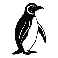 Penguin silhouette vector