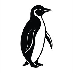 Penguin silhouette vector
