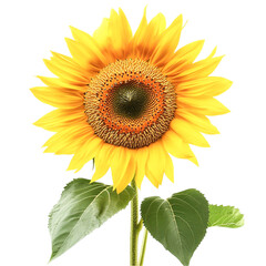 Obraz premium Sunflower isolated on transparent background